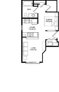 Parman Place Studio - Unit Style I